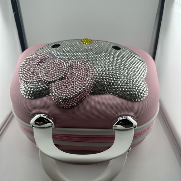 Bling ✨ Pink Hello Kitty Makeup Case- Hardshell Brand new - Picture 3 of 5